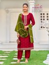 Bhoomi By Aanchi Vichitra Silk Kurti With Bottom Dupatta